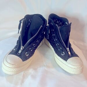 Converse Black and White High-Top Sneakers